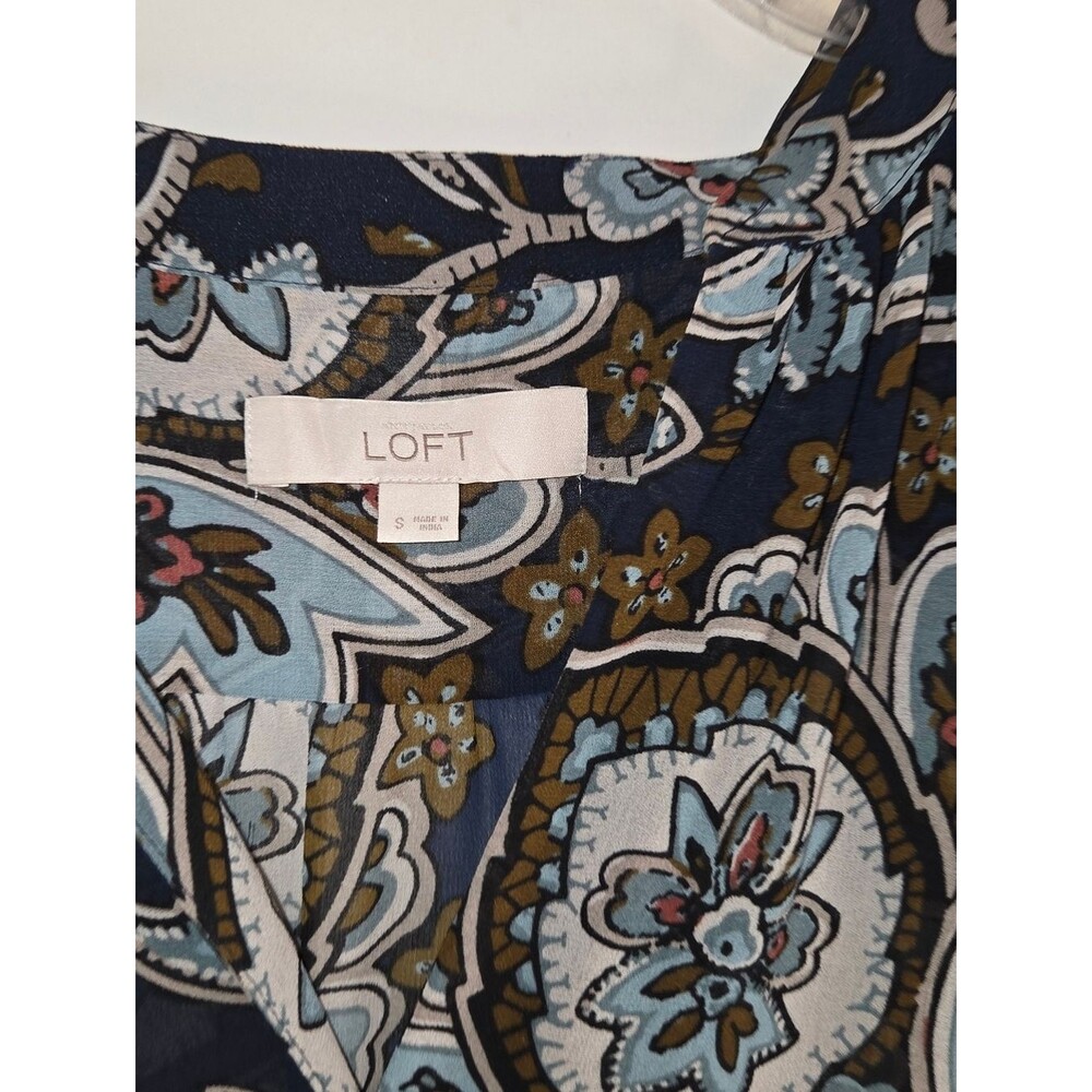 Loft Floral Paisley Boho Blouse - Picture 5 of 9